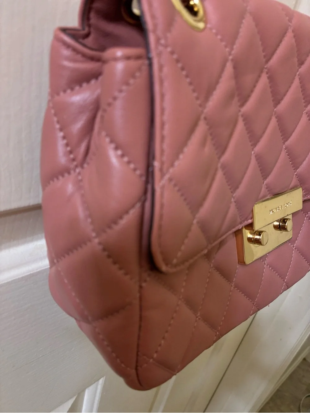 Michael Kors Sloan Large Quilted-Leather Shoulder Bag beautiful